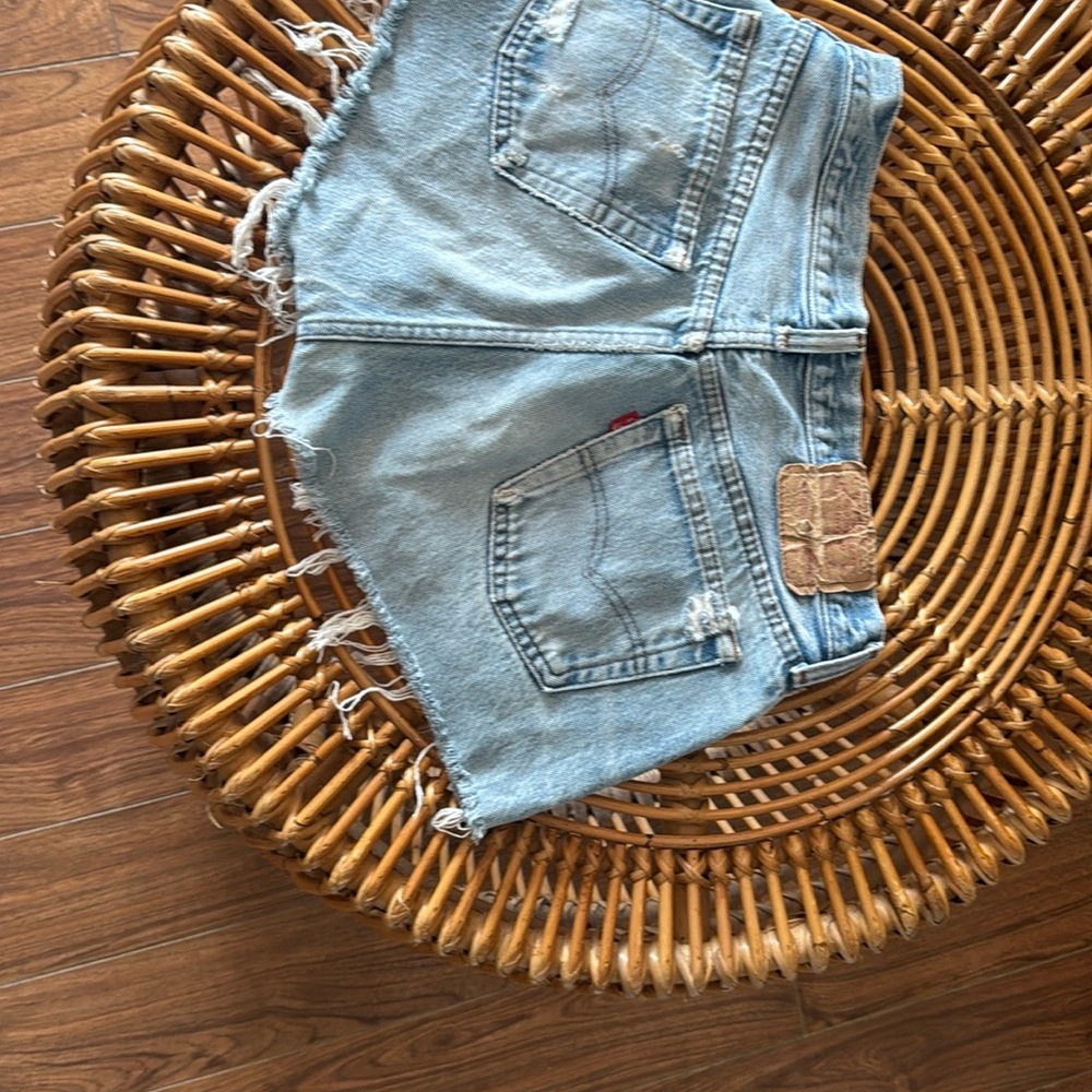 Levi's Light Blue Denim Cutoff Shorts 27